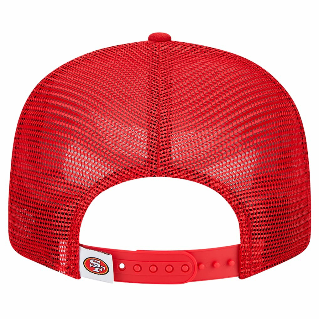 San Francisco 49ers New Era Main Trucker 9FIFTY Snapback Hat - Scarlet Hats