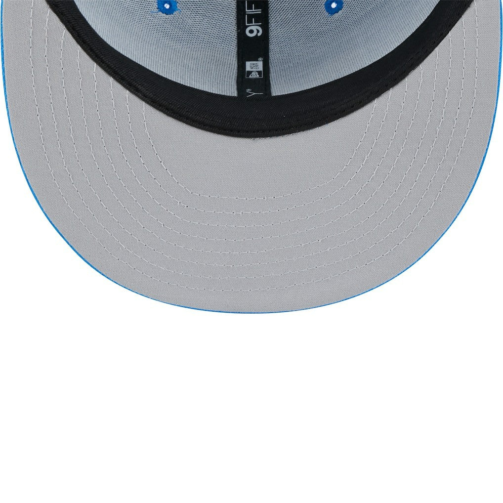 Detroit Lions New Era Main Trucker 9FIFTY Snapback Hat - Blue Hats