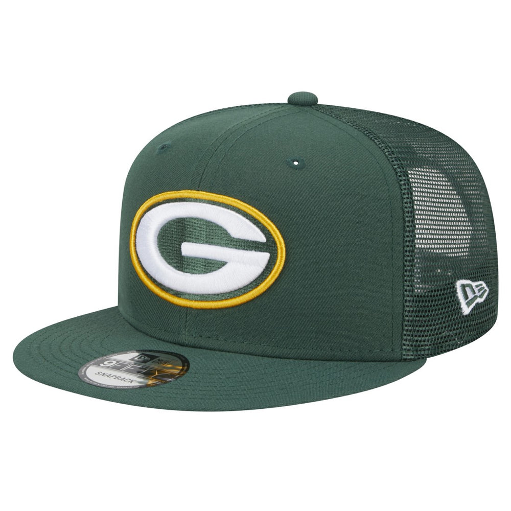 Green Bay Packers New Era Main Trucker 9FIFTY Snapback Hat - Green Hats