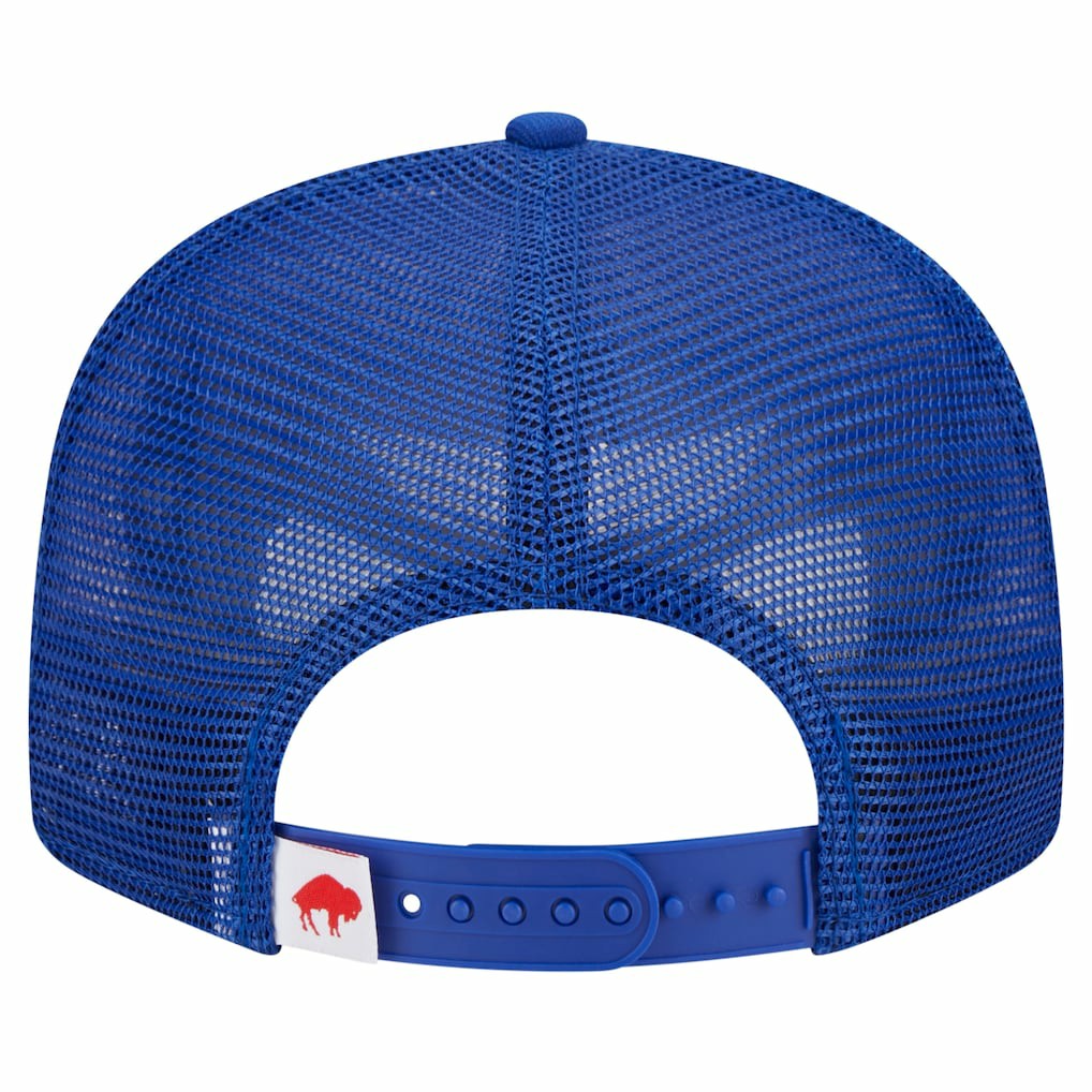 Buffalo Bills New Era Throwback Main Trucker 9FIFTY Snapback Hat - Royal Hats