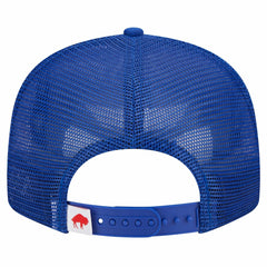 Buffalo Bills New Era Throwback Main Trucker 9FIFTY Snapback Hat - Royal Hats