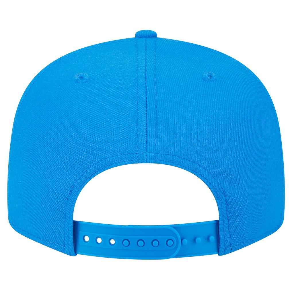 Detroit Lions New Era Main Script 9FIFTY Snapback Hat - Blue Hats