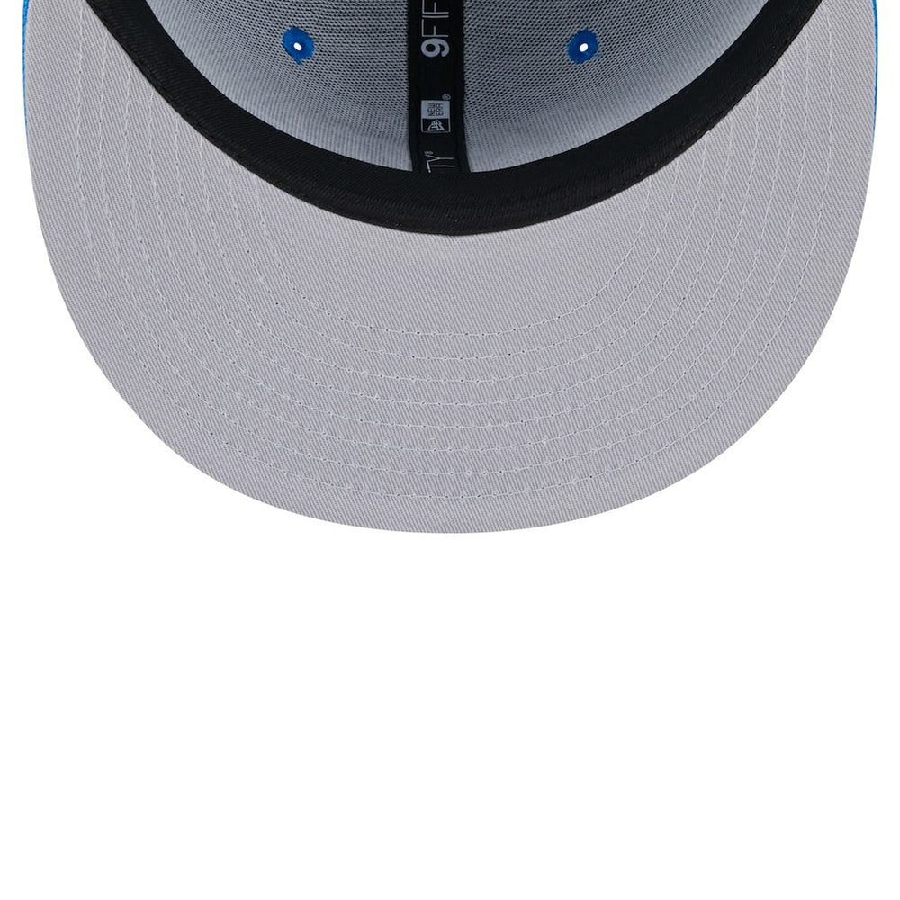 Detroit Lions New Era Main Script 9FIFTY Snapback Hat - Blue Hats