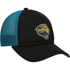 Jacksonville Jaguars New Era Youth A-Frame 9FORTY Trucker Adjustable Hat - Black Hats