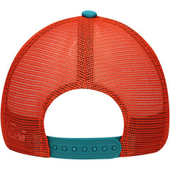 Miami Dolphins New Era Youth A-Frame 9FORTY Trucker Adjustable Hat - Aqua Hats