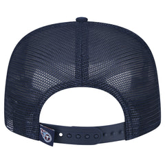 Tennessee Titans New Era Youth Distressed 9FIFTY A-Frame Snapback Hat - White/Navy Hats