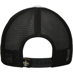New Orleans Saints New Era Youth Sport Night Color Block 9FORTY A-Frame Trucker Adjustable Hat - Black Hats