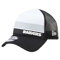 Las Vegas Raiders New Era Youth Sport Night Color Block 9FORTY A-Frame Trucker Adjustable Hat - Black Hats