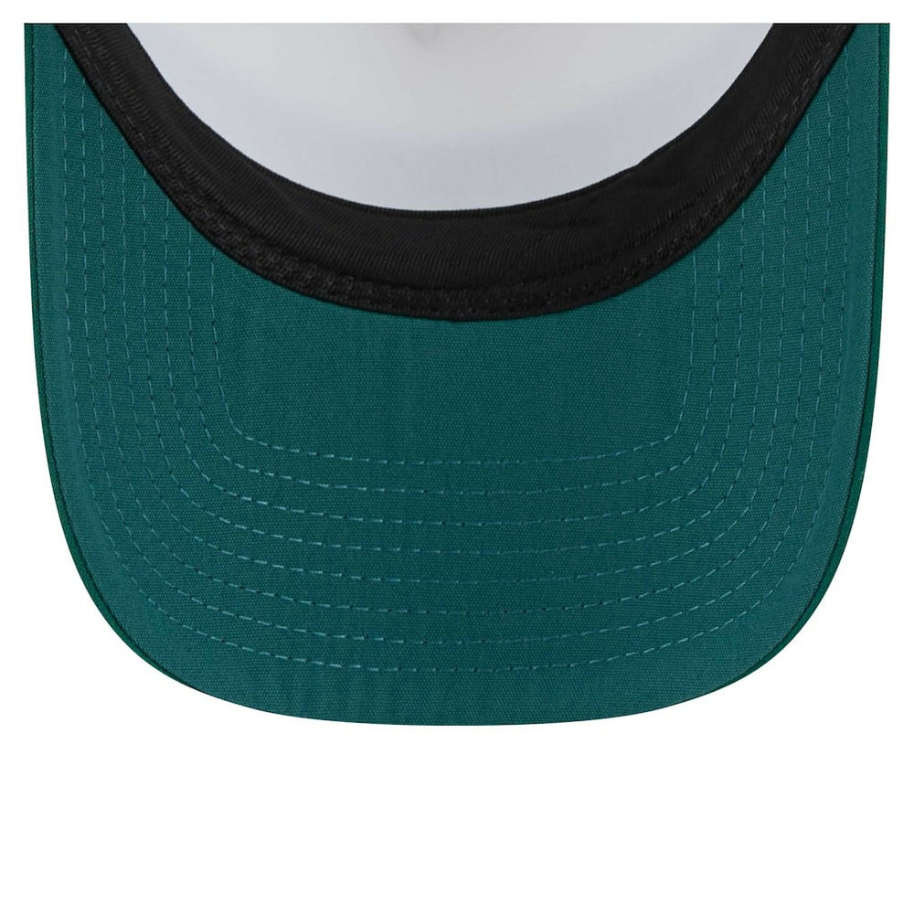Philadelphia Eagles New Era Youth Sport Night Color Block 9FORTY A-Frame Trucker Adjustable Hat - Midnight Green Hats