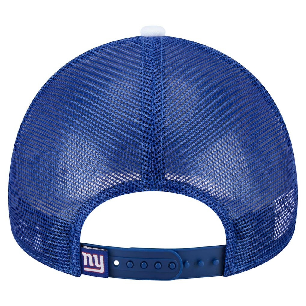 New York Giants New Era Youth Sport Night Color Block 9FORTY A-Frame Trucker Adjustable Hat - Royal Hats