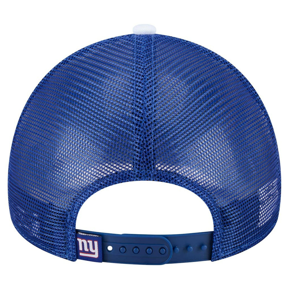 New York Giants New Era Youth Sport Night Color Block 9FORTY A-Frame Trucker Adjustable Hat - Royal Hats