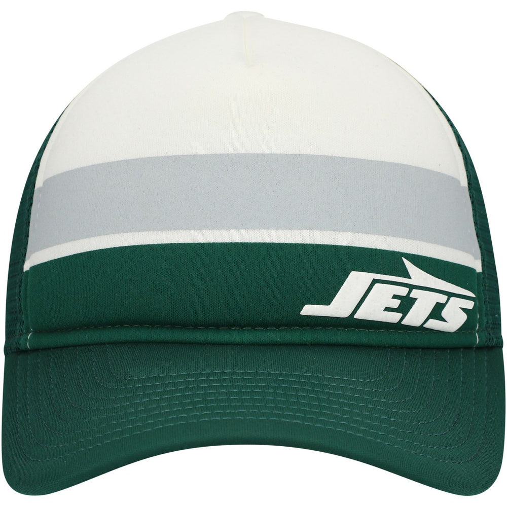 New York Jets New Era Youth Sport Night Color Block 9FORTY A-Frame Trucker Adjustable Hat - Green Hats
