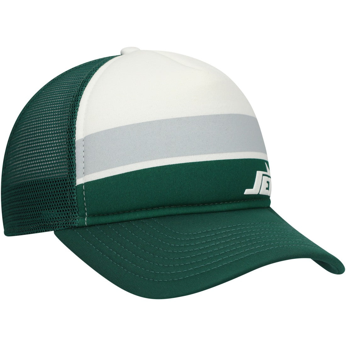 New York Jets New Era Youth Sport Night Color Block 9FORTY A-Frame Trucker Adjustable Hat - Green Hats
