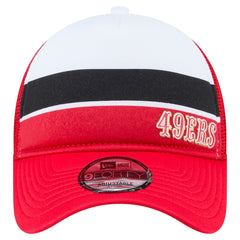 San Francisco 49ers New Era Youth Sport Night Color Block 9FORTY A-Frame Trucker Adjustable Hat - Scarlet Hats