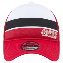 San Francisco 49ers New Era Preschool Sport Night Color Block 9FORTY A-Frame Trucker Adjustable Hat - Scarlet Hats