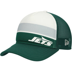 New York Jets New Era Preschool Sport Night Color Block 9FORTY A-Frame Trucker Adjustable Hat - Green Hats