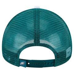 Philadelphia Eagles New Era Preschool Sport Night Color Block 9FORTY A-Frame Trucker Adjustable Hat - Midnight Green Hats