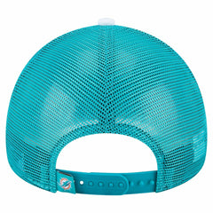 Miami Dolphins New Era Preschool Sport Night Color Block 9FORTY A-Frame Trucker Adjustable Hat - Aqua Hats