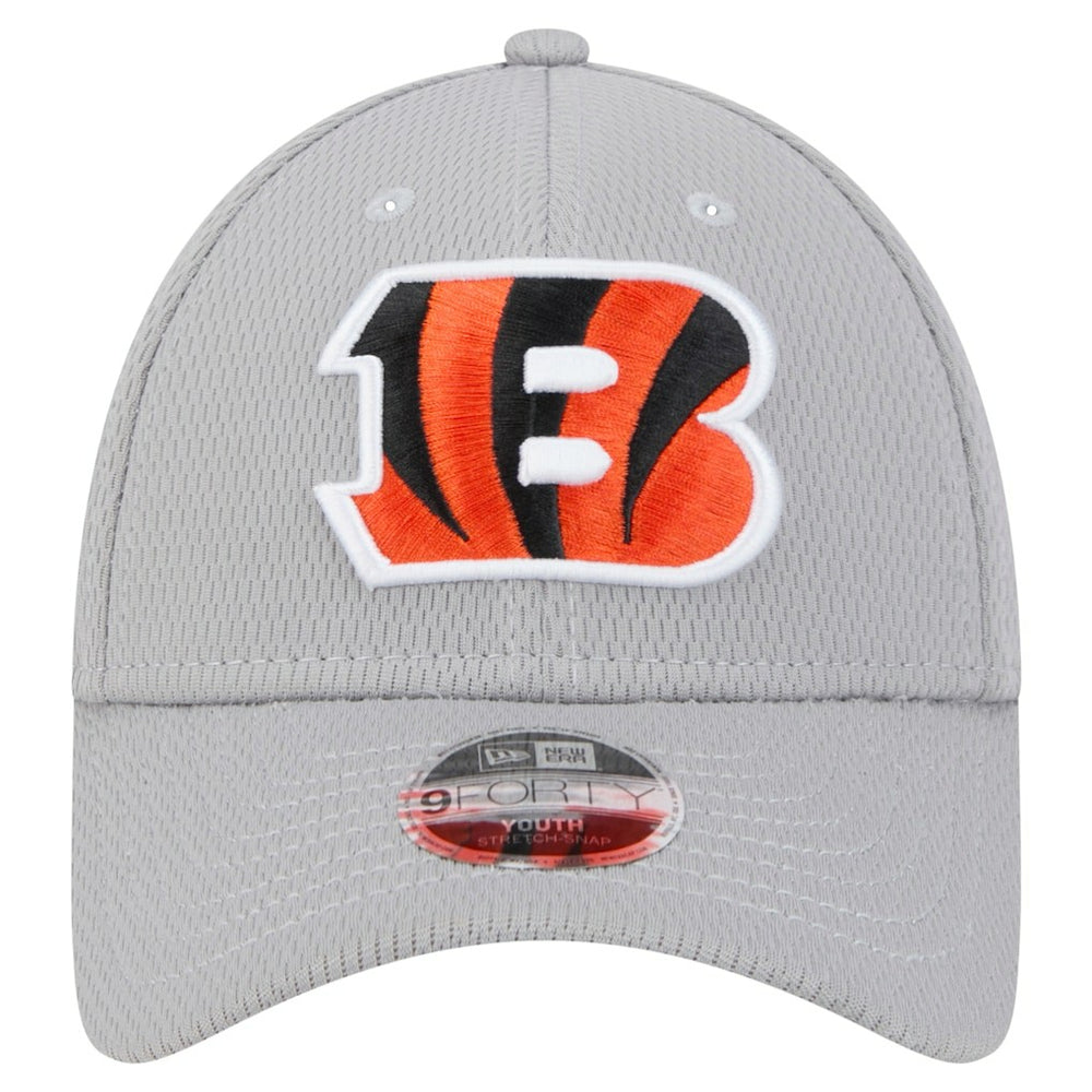 Cincinnati Bengals New Era Youth Main 9FORTY Adjustable Hat - Gray Hats