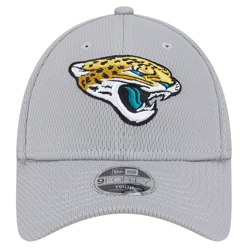 Jacksonville Jaguars New Era Youth Main 9FORTY Adjustable Hat - Gray Hats