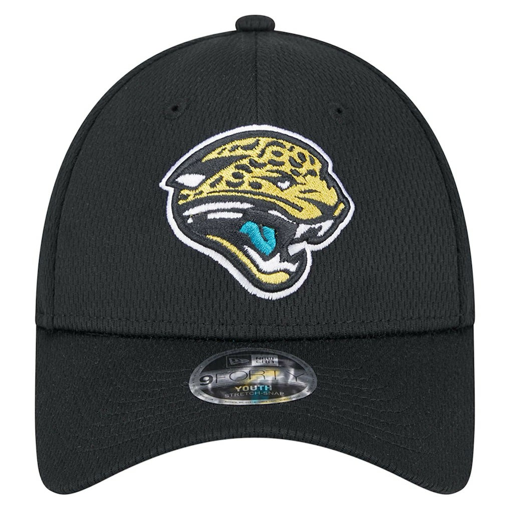Jacksonville Jaguars New Era Youth Main 9FORTY Adjustable Hat - Black Hats