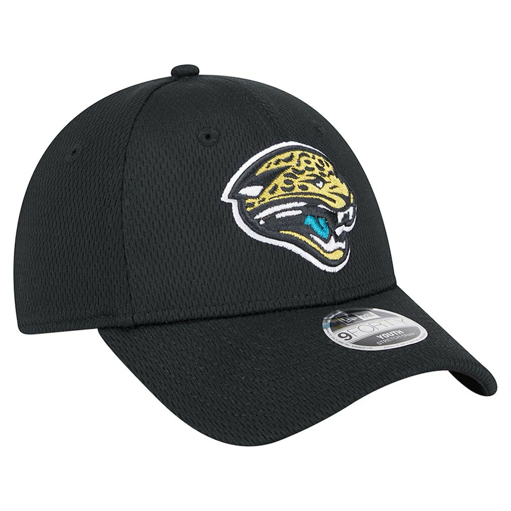 Jacksonville Jaguars New Era Youth Main 9FORTY Adjustable Hat - Black Hats