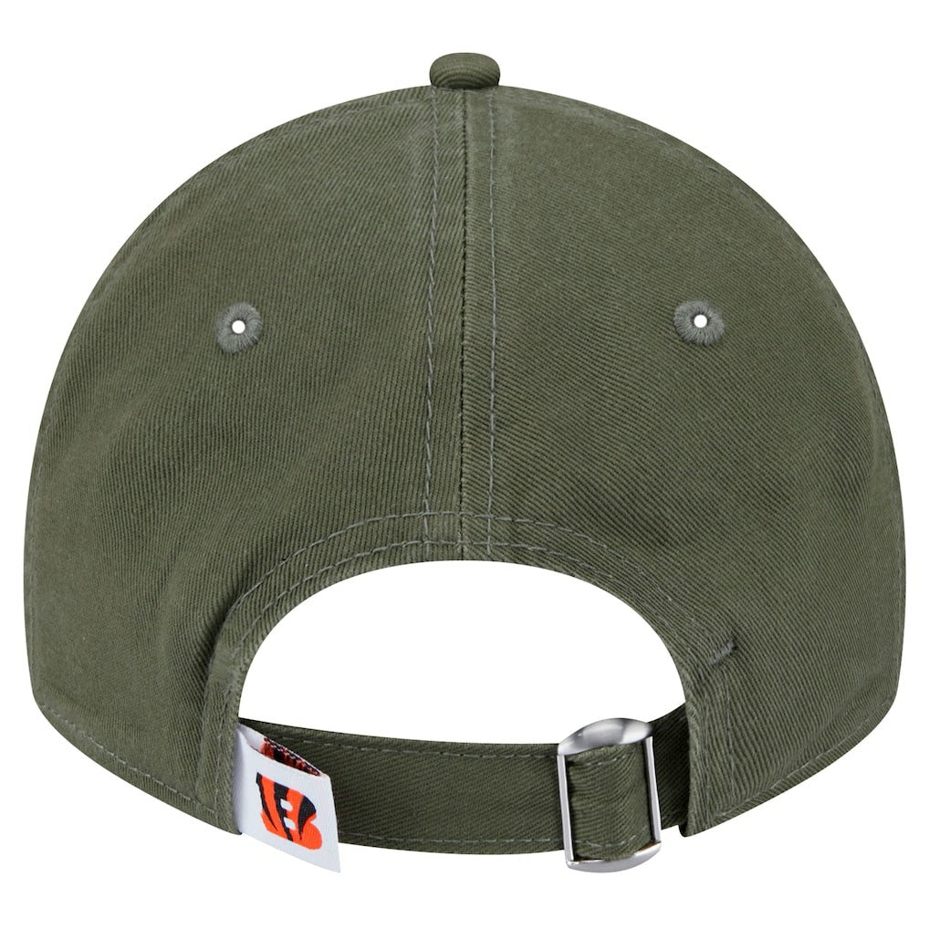 Cincinnati Bengals New Era Youth Main 9TWENTY Adjustable Hat - Olive Hats