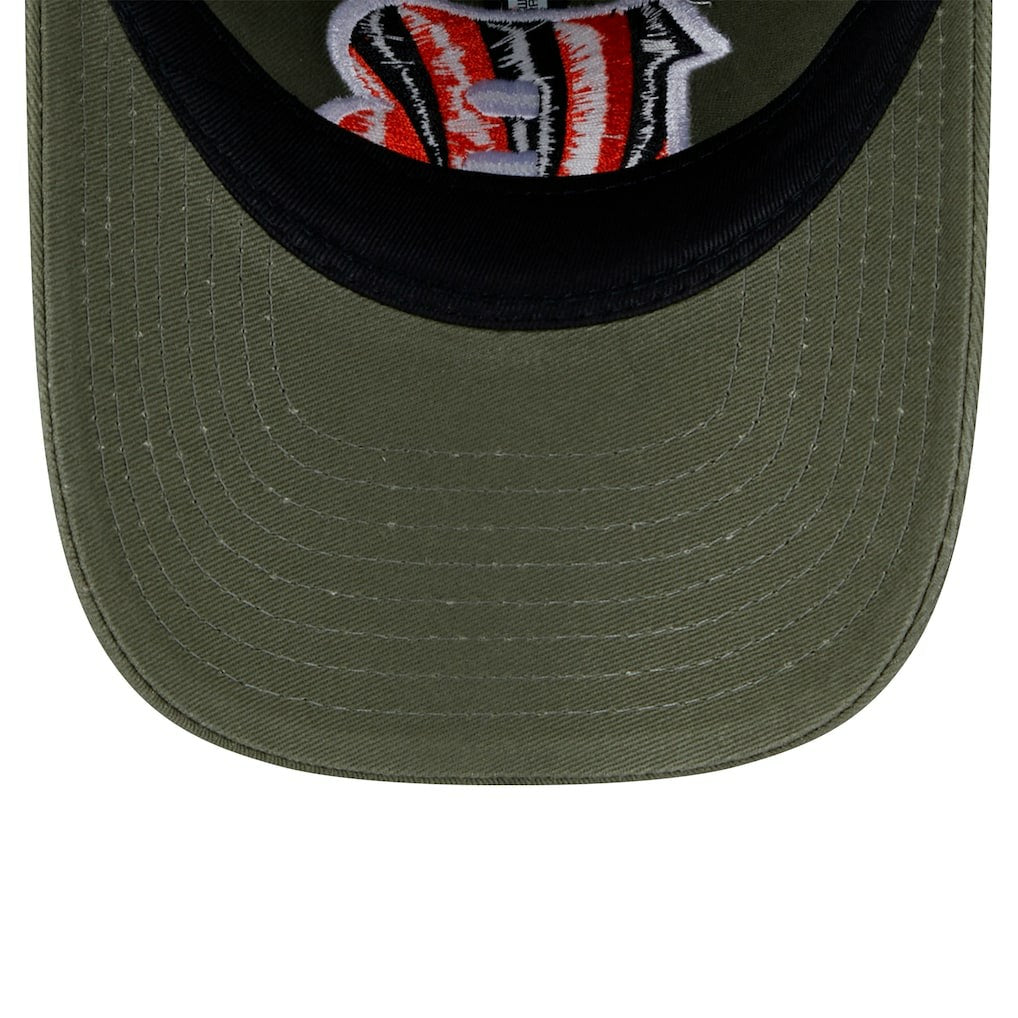 Cincinnati Bengals New Era Youth Main 9TWENTY Adjustable Hat - Olive Hats