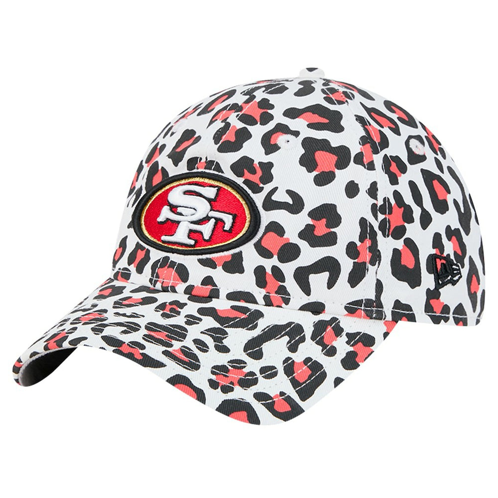 San Francisco 49ers New Era Preschool Active Leopard 9TWENTY Adjustable Hat - White Hats