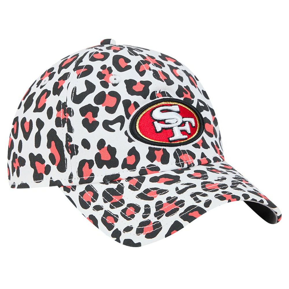 San Francisco 49ers New Era Preschool Active Leopard 9TWENTY Adjustable Hat - White Hats