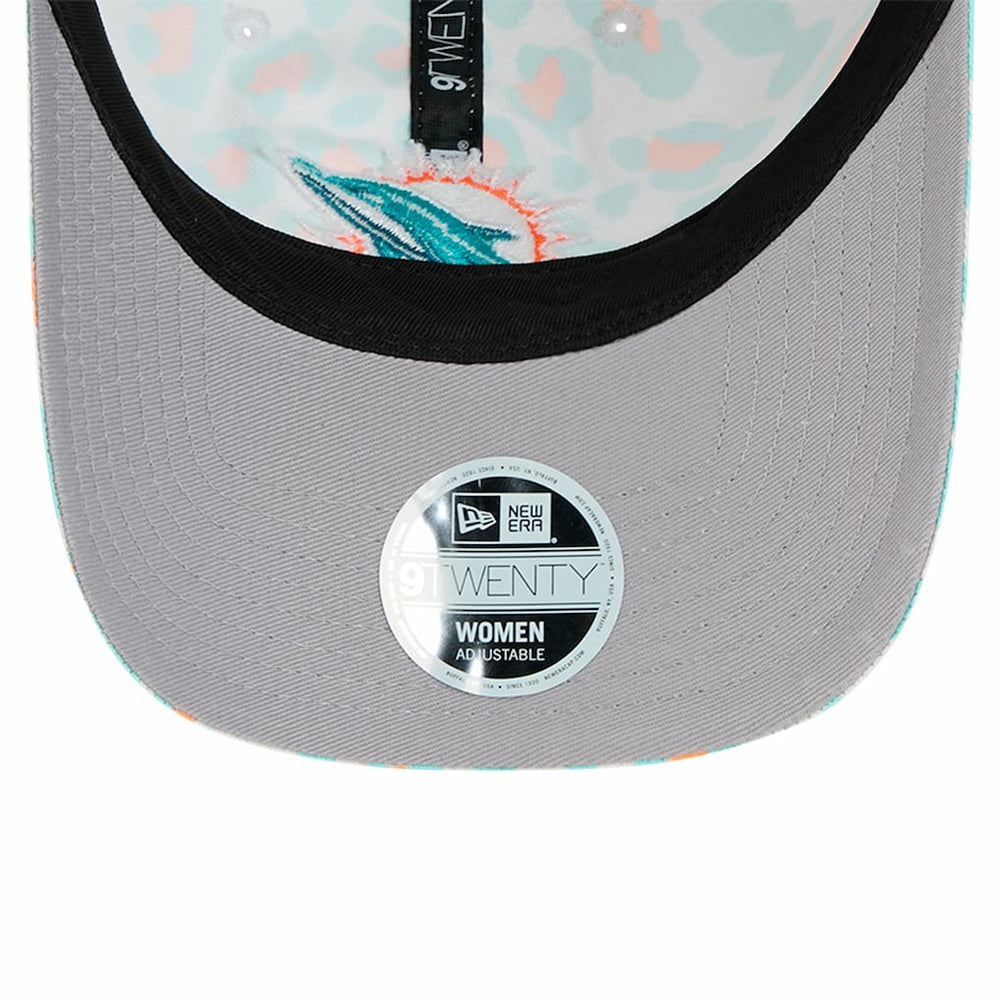 Miami Dolphins New Era Preschool Active Leopard 9TWENTY Adjustable Hat - White Hats