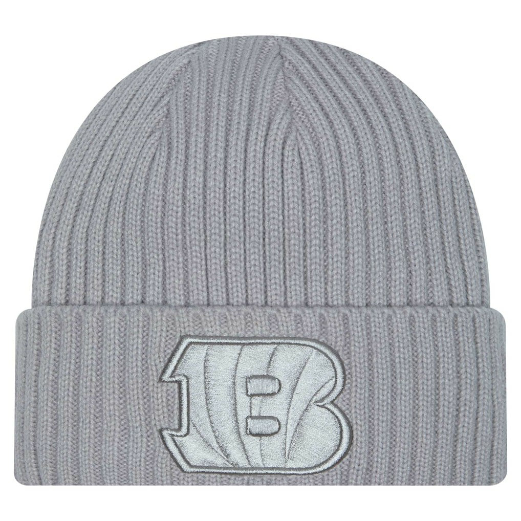 Cincinnati Bengals New Era Youth Color Pack Cuffed Knit Hat - Gray Hats