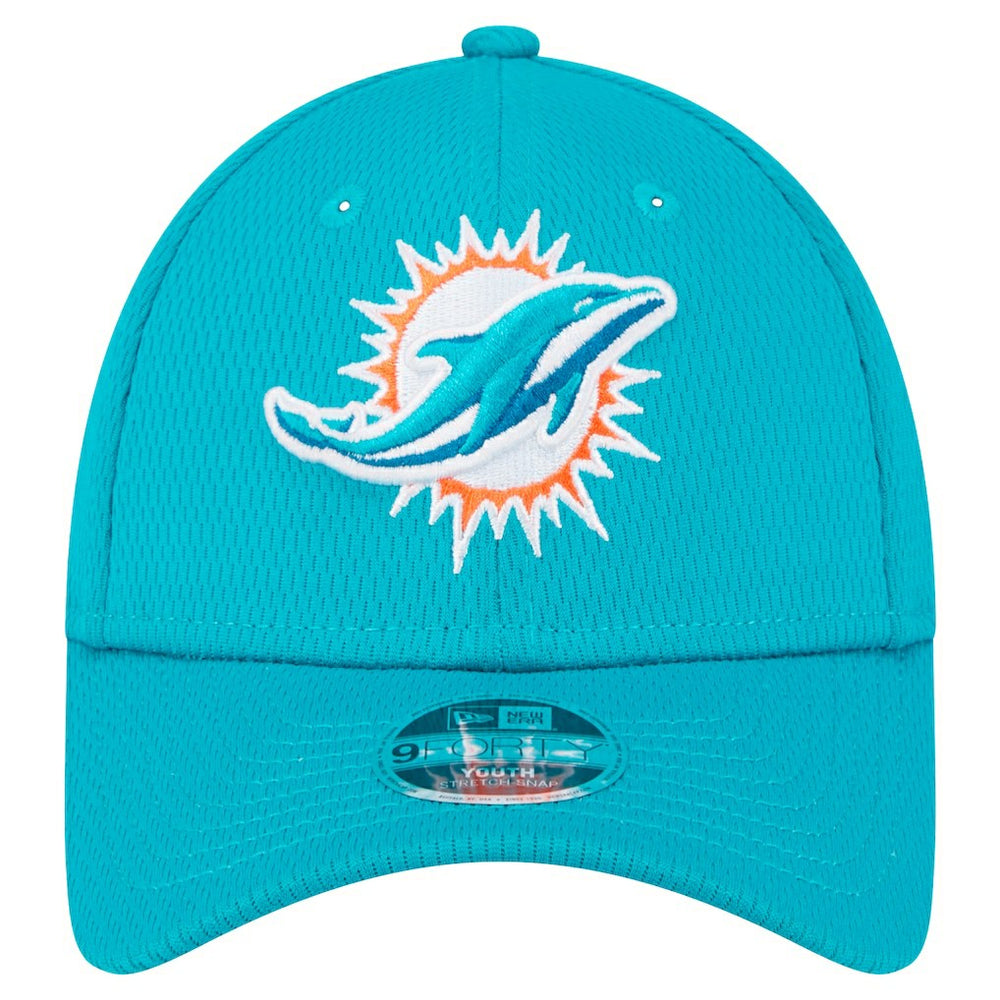 Miami Dolphins New Era Preschool Main 9FORTY Adjustable Hat - Aqua Hats