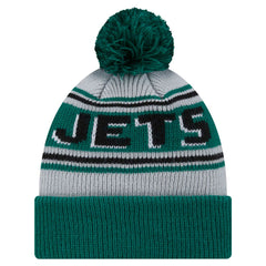 New York Jets New Era Youth Main Cuffed Knit Hat with Pom - Green Hats