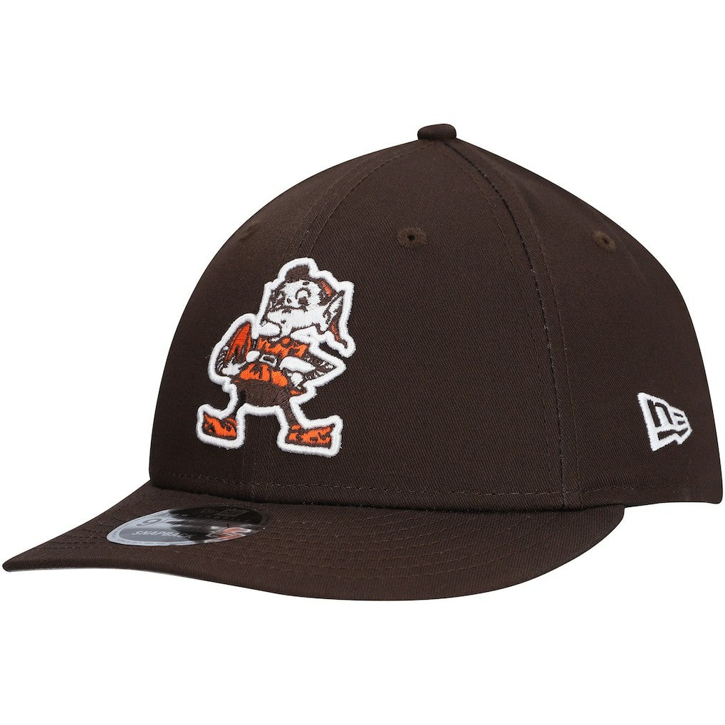 Cleveland Browns New Era Main Low Profile 9FIFTY Snapback Hat - Brown Hats