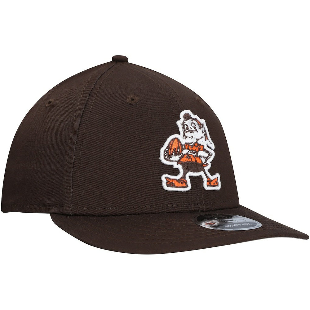 Cleveland Browns New Era Main Low Profile 9FIFTY Snapback Hat - Brown Hats