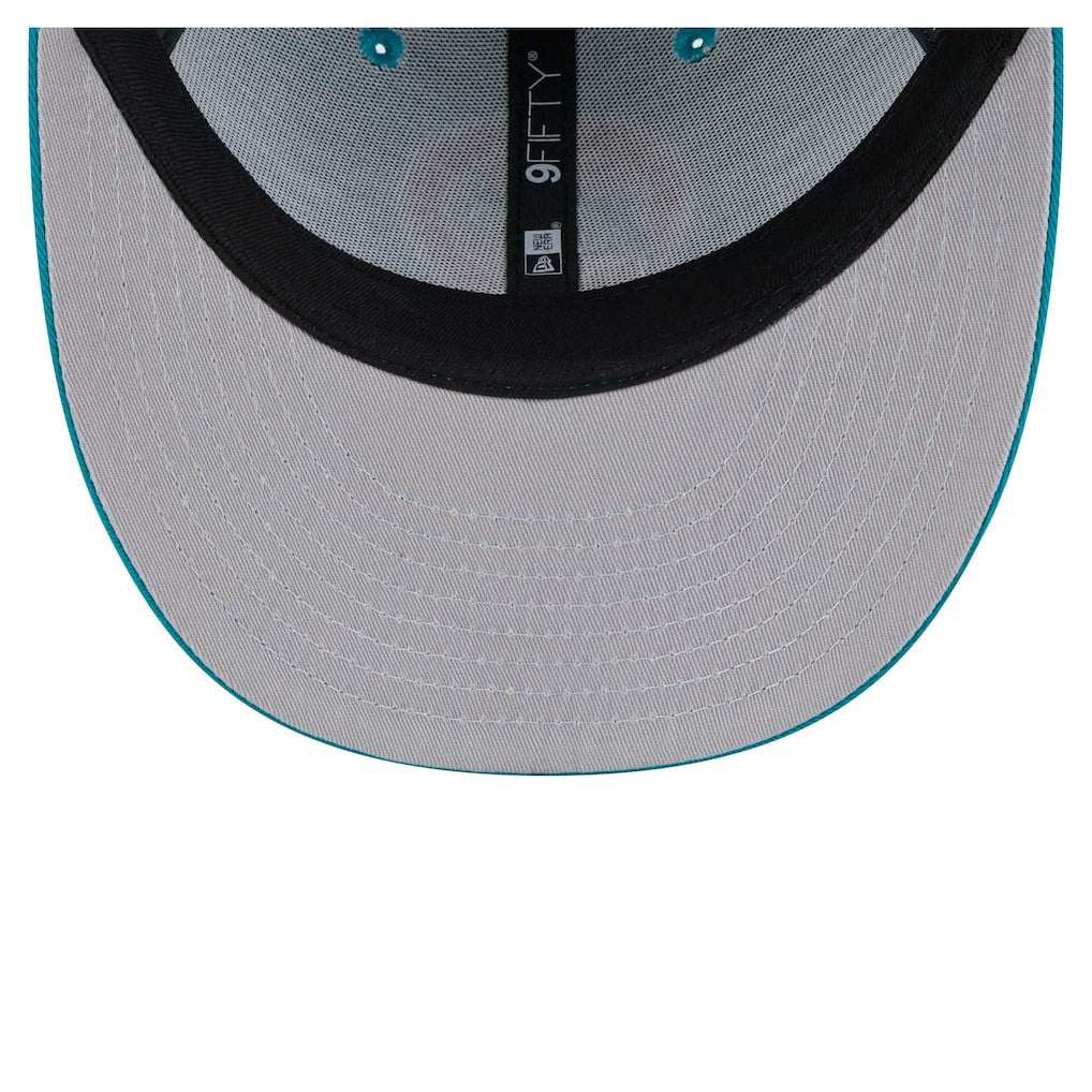 Miami Dolphins New Era Main Low Profile 9FIFTY Snapback Hat - Aqua Hats