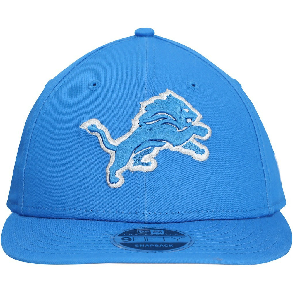Detroit Lions New Era Main Low Profile 9FIFTY Snapback Hat - Blue Hats