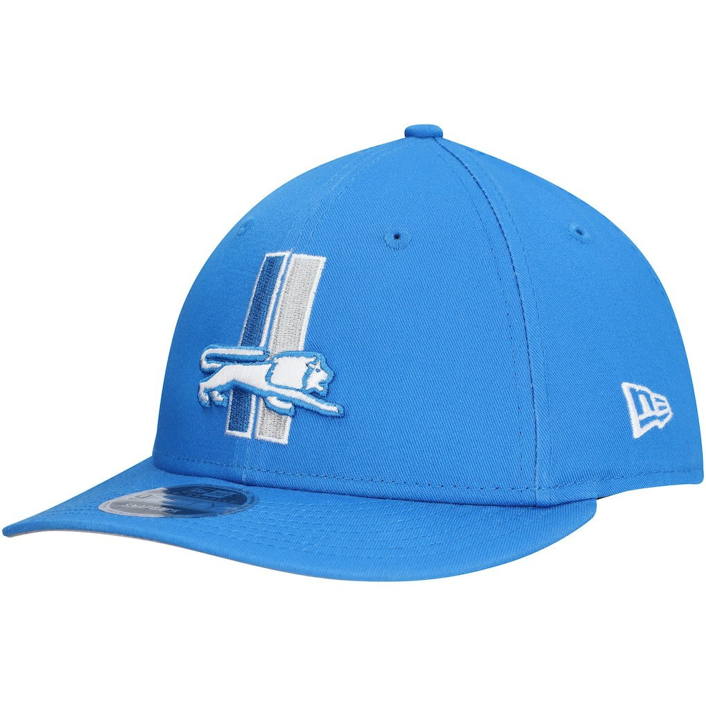 Detroit Lions New Era Main Low Profile 9FIFTY Snapback Hat - Blue Hats