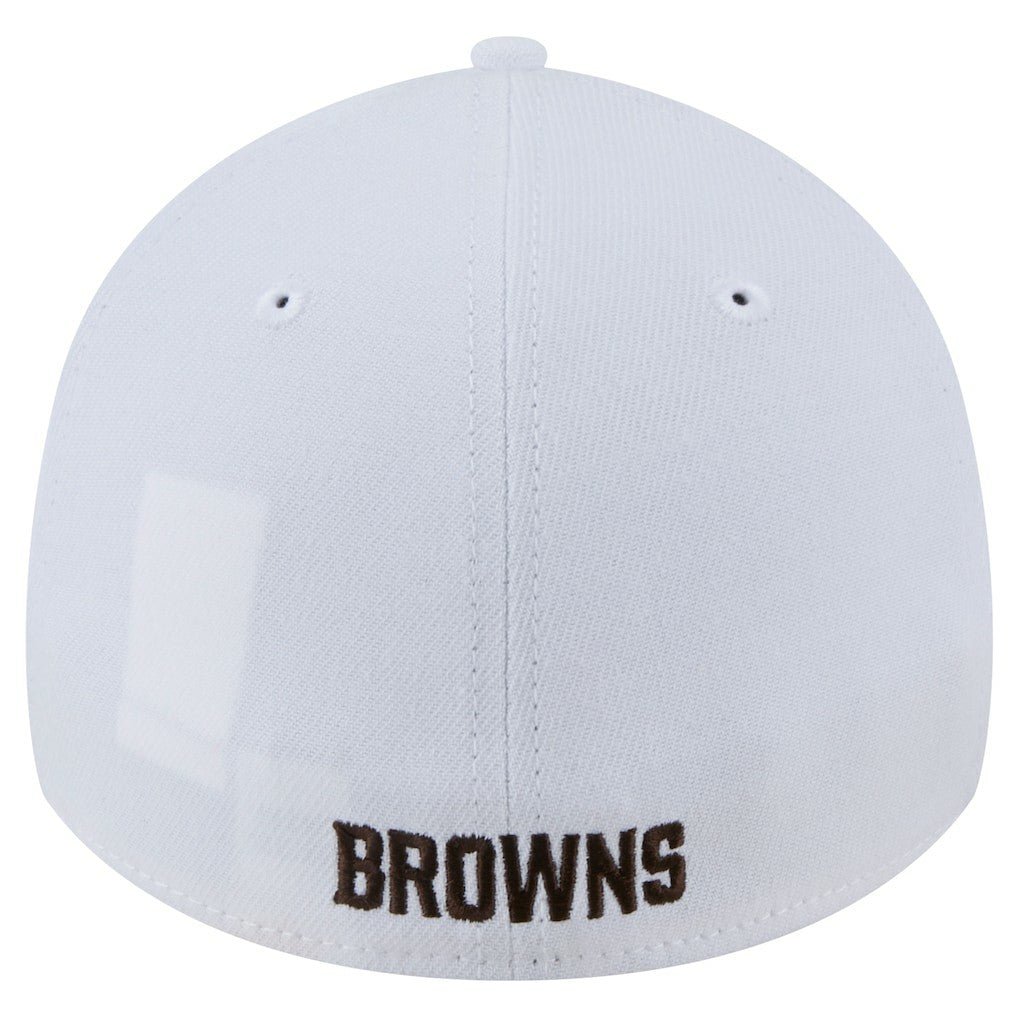 Cleveland Browns New Era Main 39THIRTY Flex Hat - White Hats