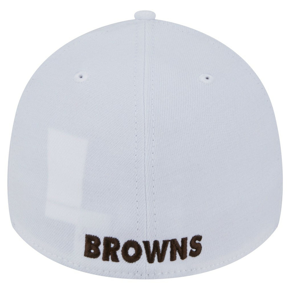 Cleveland Browns New Era Throwback 39THIRTY Flex Hat - White Hats