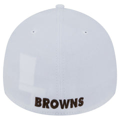 Cleveland Browns New Era Throwback 39THIRTY Flex Hat - White Hats