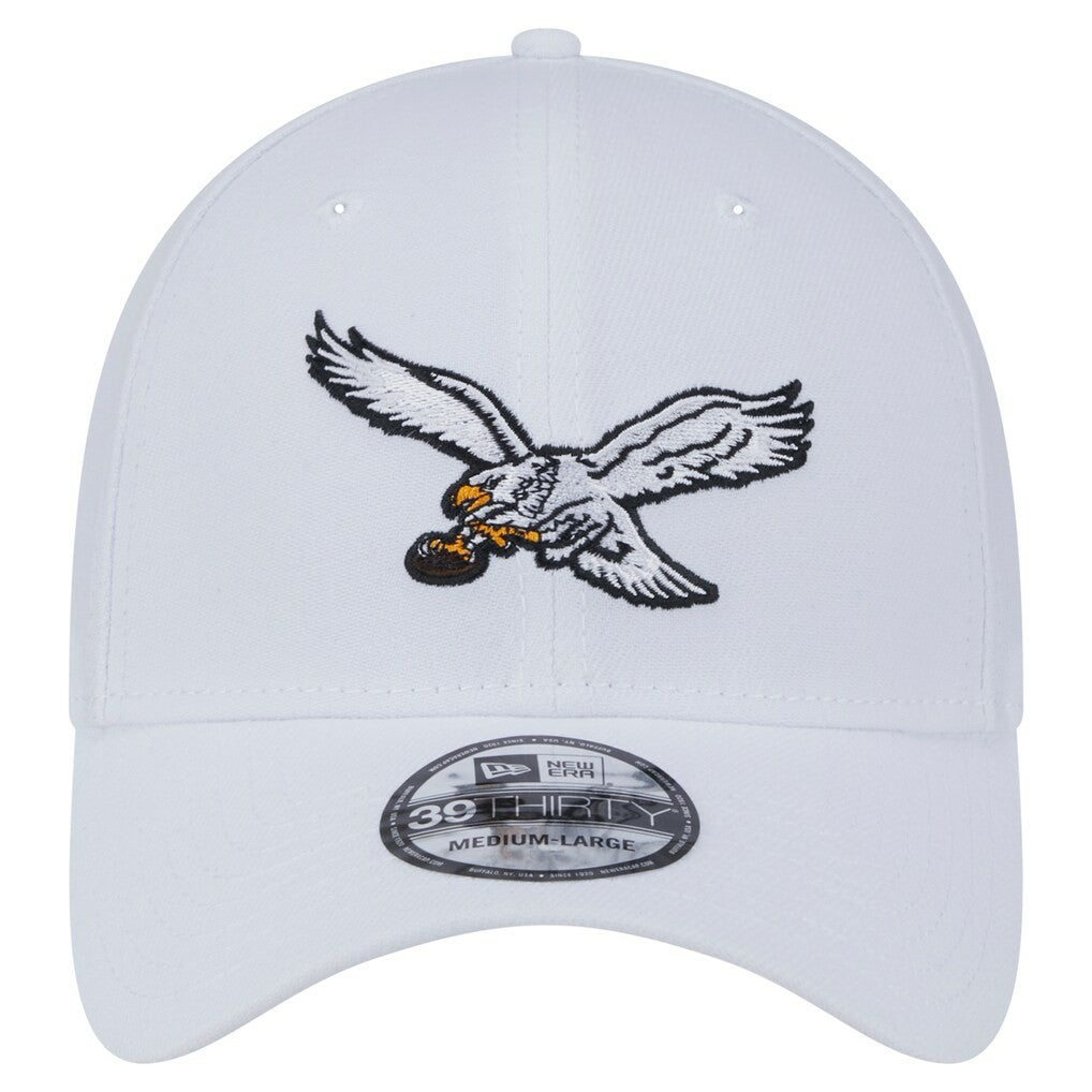 Philadelphia Eagles New Era Throwback 39THIRTY Flex Hat - White Hats