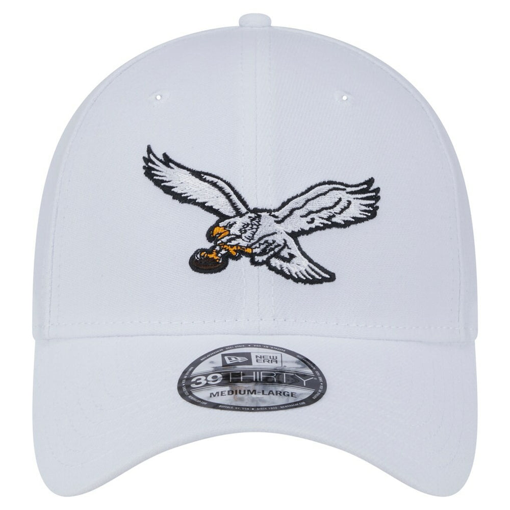 Philadelphia Eagles New Era Throwback 39THIRTY Flex Hat - White Hats