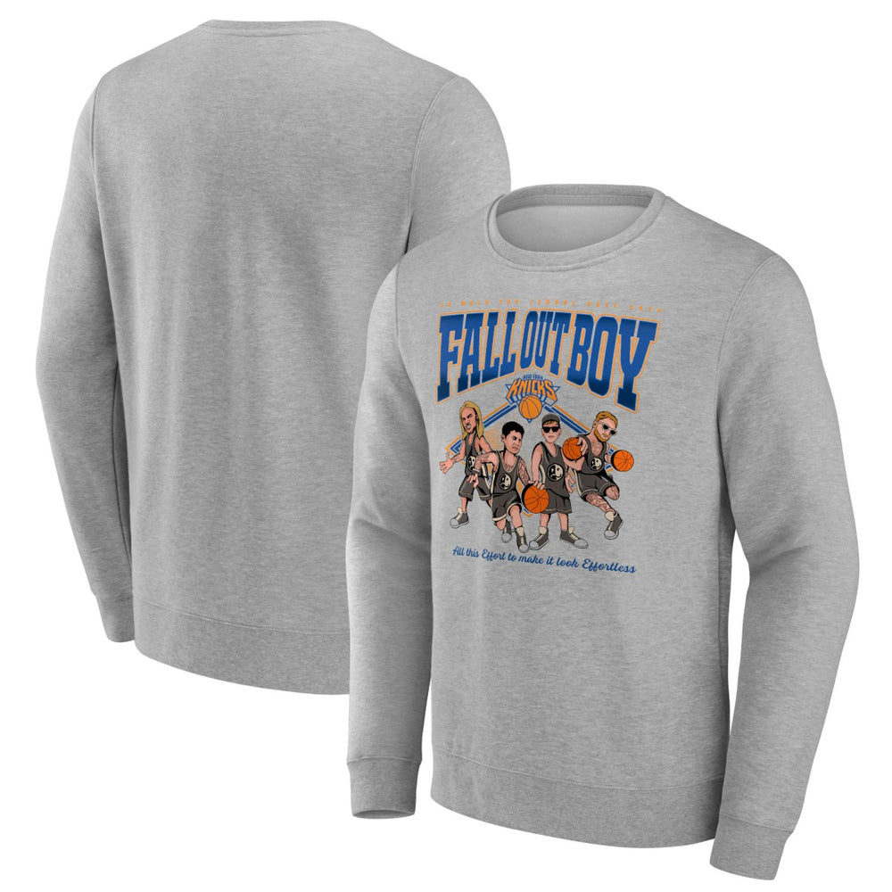 Fall Out Boy x New York Knicks So Much For (2our) Dust Fleece Pullover Sweatshirt Gray - Fanatics