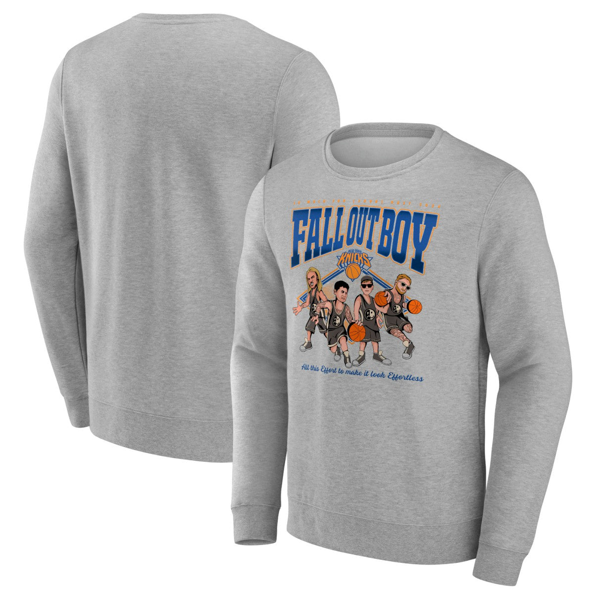 Fall Out Boy x New York Knicks So Much For (2our) Dust Fleece Pullover Sweatshirt Gray - Fanatics