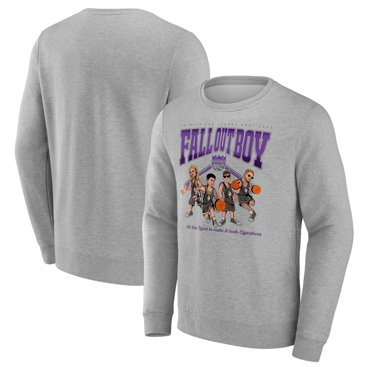 Fall Out Boy x Sacramento Kings So Much For (2our) Dust Fleece Pullover Sweatshirt Gray - Fanatics outlet