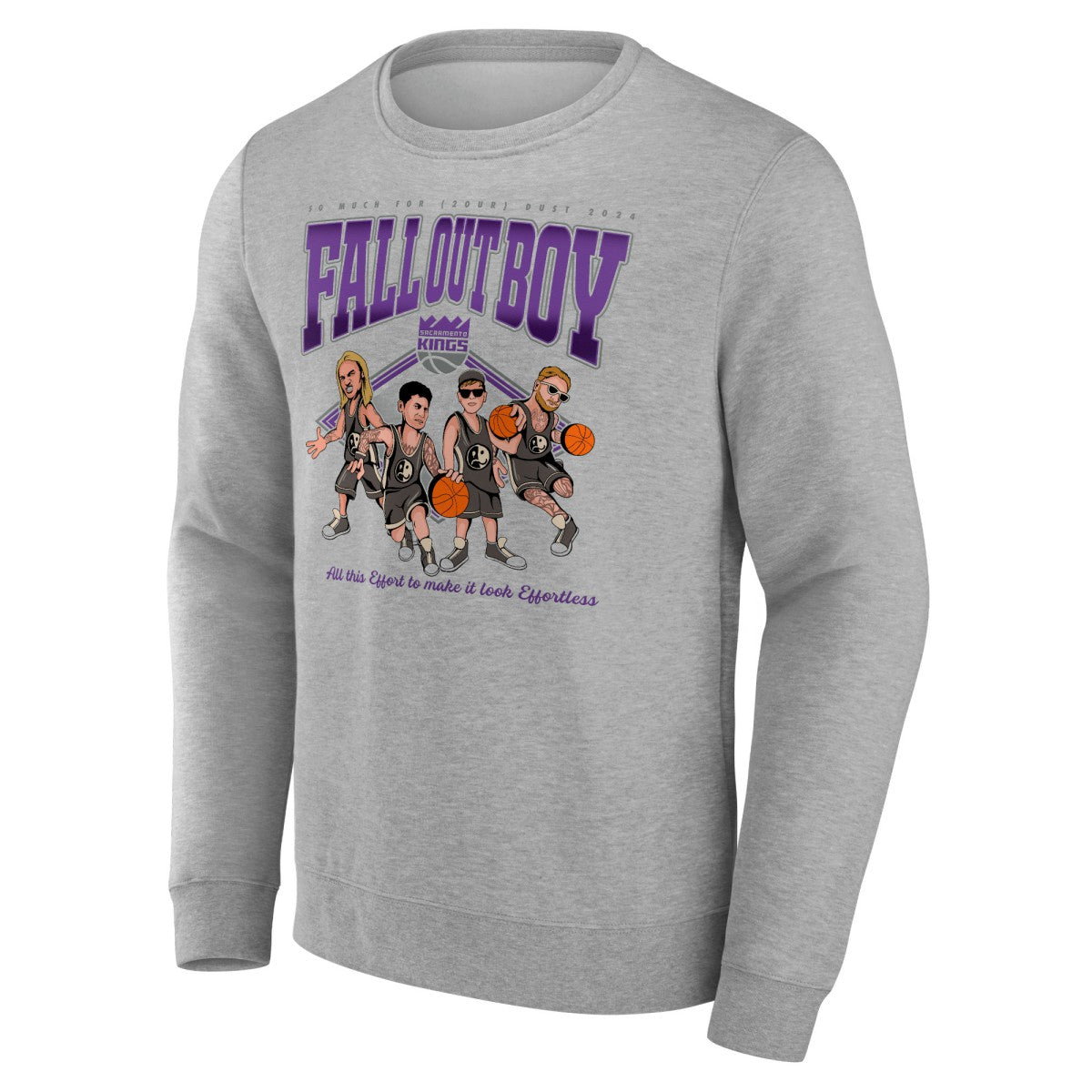Fall Out Boy x Sacramento Kings So Much For (2our) Dust Fleece Pullover Sweatshirt Gray - Fanatics outlet
