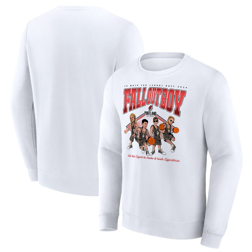 Fall Out Boy x Portland Trail Blazers So Much For (2our) Dust Fleece Pullover Sweatshirt White - Fanatics