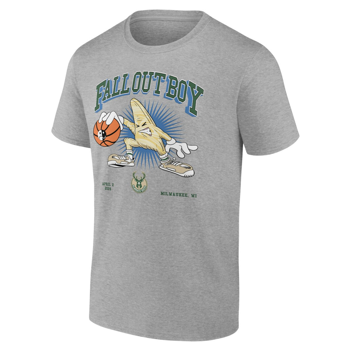 Fall Out Boy x Milwaukee Bucks So Much For (2our) Dust T-Shirt Gray - Fanatics